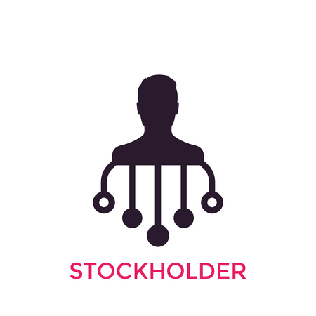 stockholder, financier iconのイラスト素材