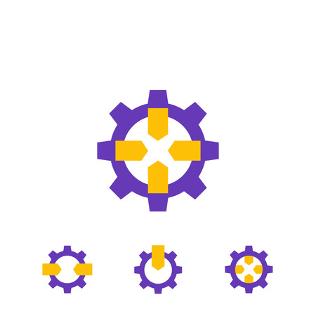 Integration icons on whiteのイラスト素材