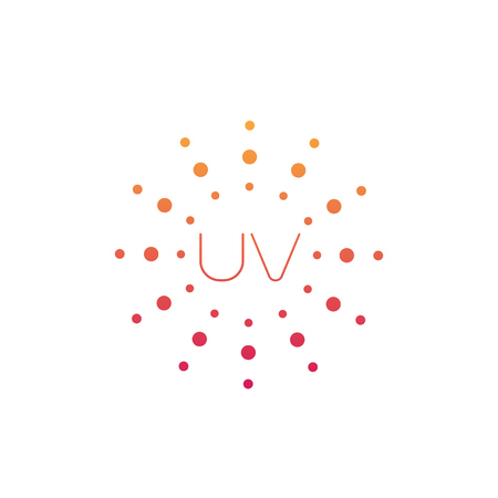 UV radiation vector iconのイラスト素材