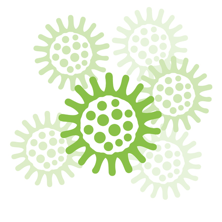 bacteria vector illustrationのイラスト素材