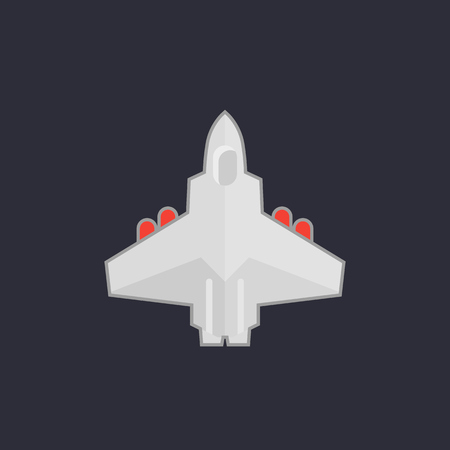combat aircraft, jet iconのイラスト素材