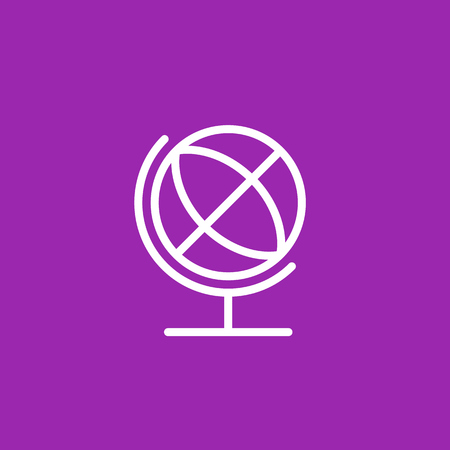 Globe line iconのイラスト素材