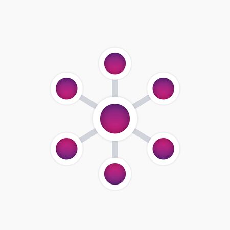 A network, connections vector shapeのイラスト素材