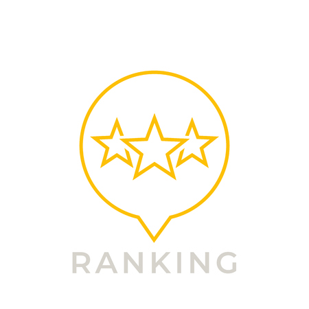 ranking icon on whiteのイラスト素材