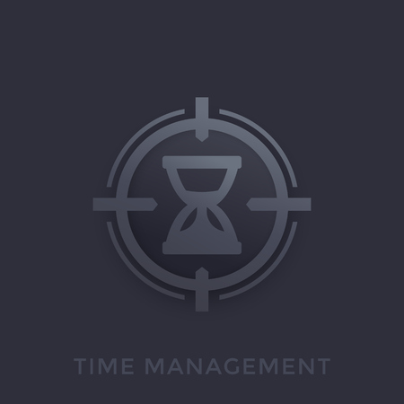 time management vector iconのイラスト素材