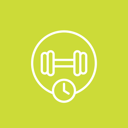 Training icon, linear style vector illustration.のイラスト素材