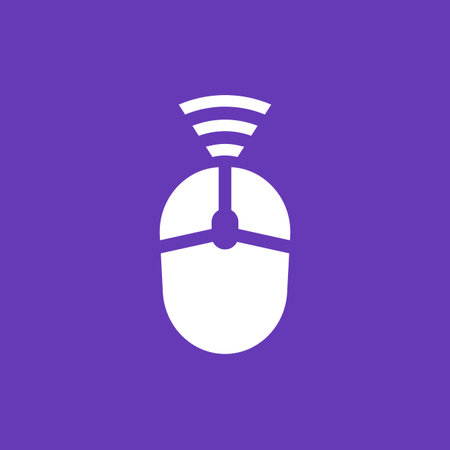Wireless mouse icon vector illustration.のイラスト素材