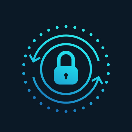 Secure access vector icon.のイラスト素材
