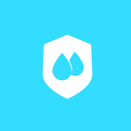 waterproof, water resistant symbolのイラスト素材