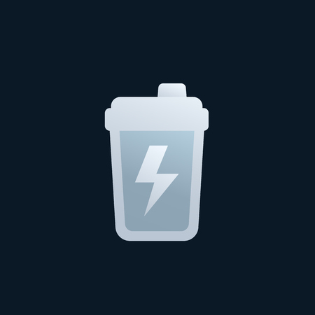 Shaker, sports nutrition vector iconのイラスト素材