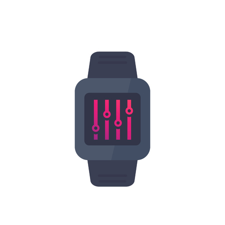 Configuration with smart watch, remote settings controlのイラスト素材