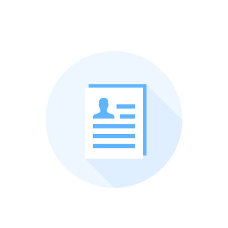 CV, resume vector iconのイラスト素材