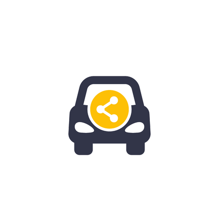 carsharing, carpooling iconのイラスト素材