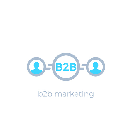 b2b marketing iconのイラスト素材