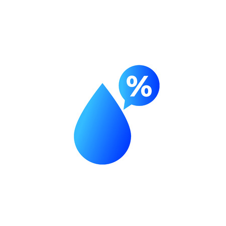 Humidity percent vector iconのイラスト素材