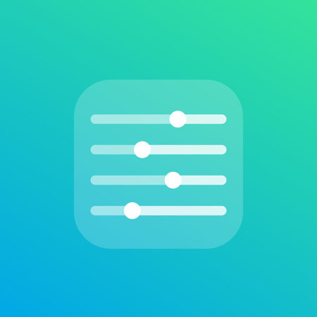 slider bar vector icon