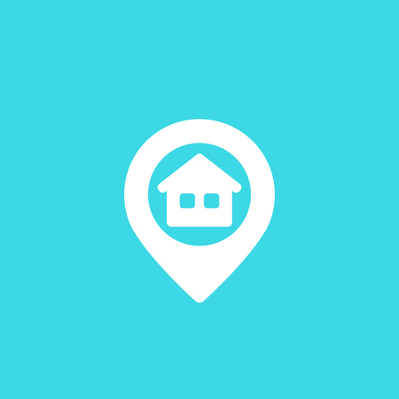 house and pinpoint markのイラスト素材