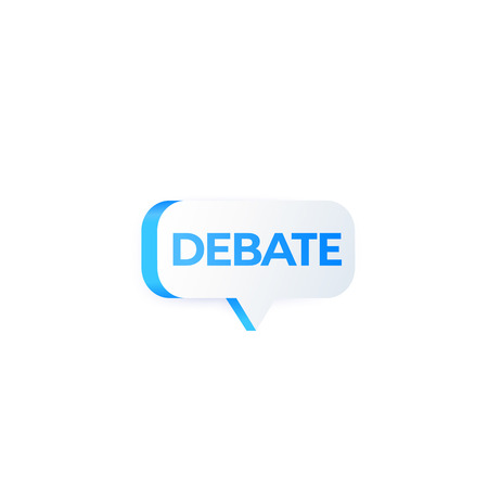 Debate, vector illustrationのイラスト素材