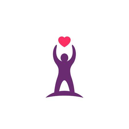 charity vector logoのイラスト素材