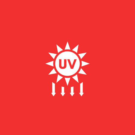 UV radiation, solar ultraviolet vector iconのイラスト素材