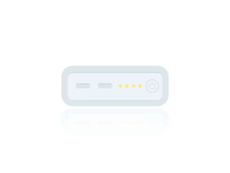 power bank, portable charging device, vectorのイラスト素材