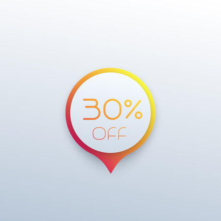 Discount sticker, sale tagのイラスト素材