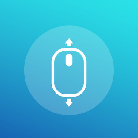 scroll down and up icon
