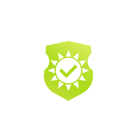 UV, sun protection, vector iconのイラスト素材