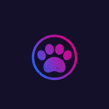 paw print, vectorのイラスト素材