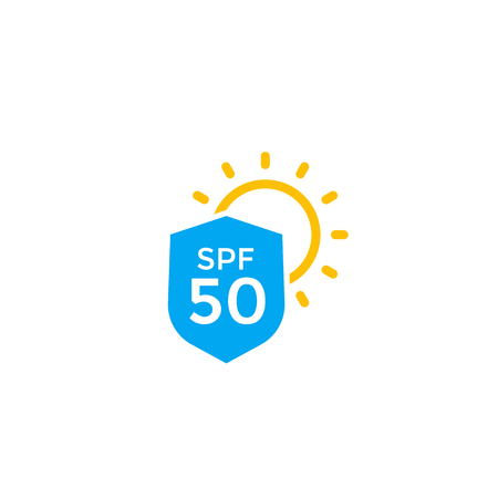 UV protection, SPF 50 iconのイラスト素材