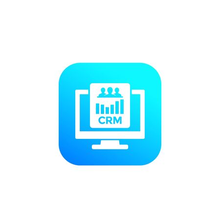 CRM system software, app iconのイラスト素材