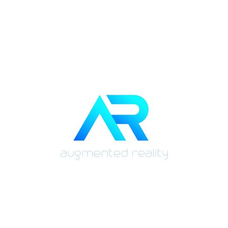 AR vector logoのイラスト素材
