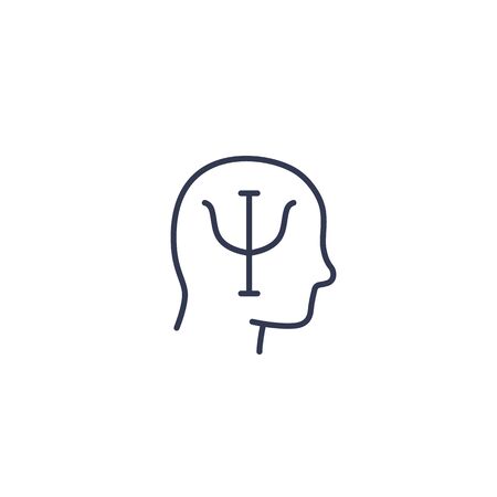 Psychology line iconのイラスト素材