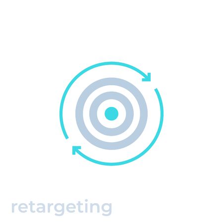 retargeting icon, vectorのイラスト素材