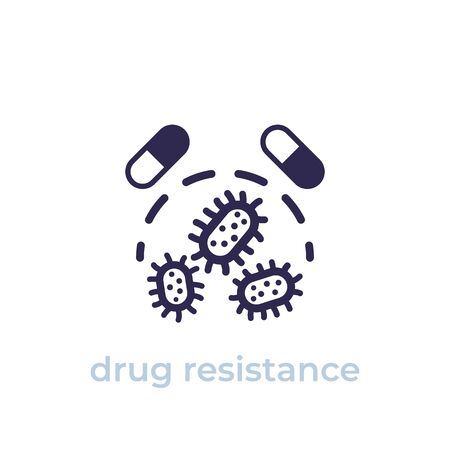 drug resistance icon, vectorのイラスト素材