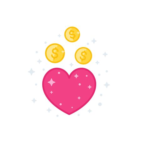 Charity and donations vector illustrationのイラスト素材