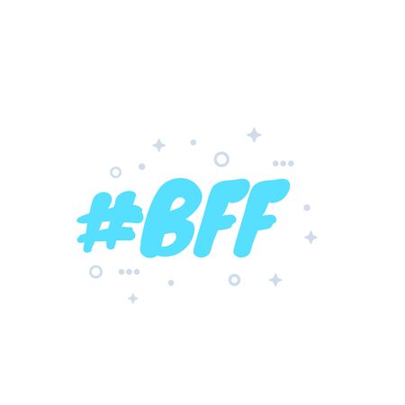 BFF, best friends forever, vectorのイラスト素材