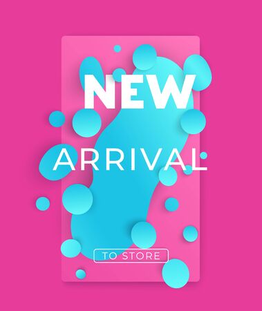 new arrival banner for social mediaのイラスト素材