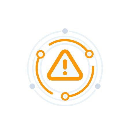 Warning alert vector iconのイラスト素材