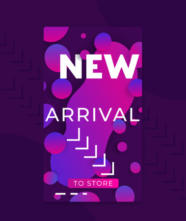 new arrival banner for mobile social media