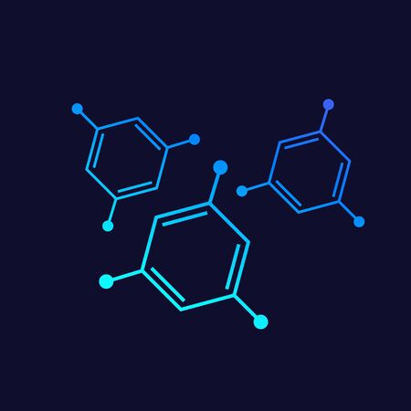 molecules, vector designのイラスト素材