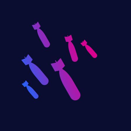 bombing, bombs, vector illustrationのイラスト素材