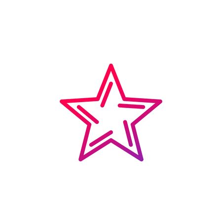 Star icon, vector outlineのイラスト素材