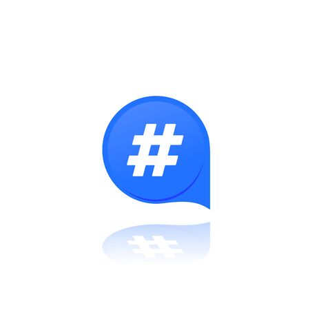 hashtag, vector iconのイラスト素材