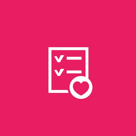 Wish list vector iconのイラスト素材