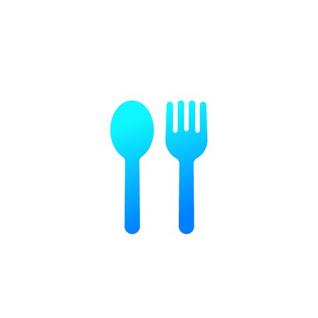 Food icon with spoon and forkのイラスト素材