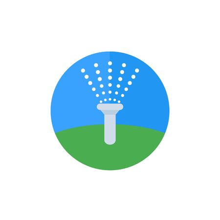 water sprinkler icon, flat vectorのイラスト素材