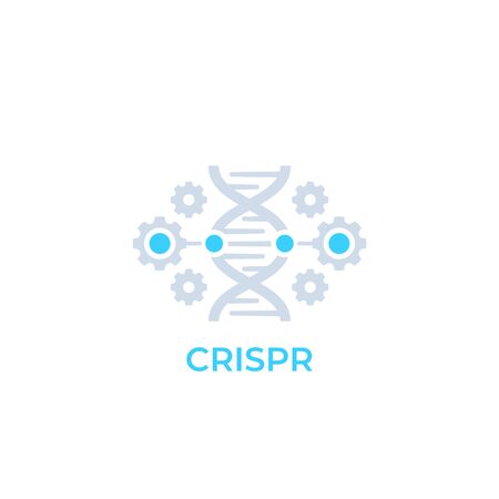 CRISPR, genome editing icon, vectorのイラスト素材