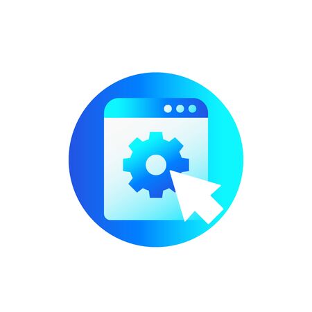 admin panel, website icon, vectorのイラスト素材
