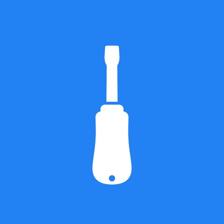 screwdriver icon, fix tool vectorのイラスト素材